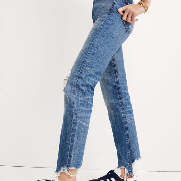 Madewell Size 25 The Perfect Summer Jean Destructed Edition Style#H5823 - Picture 2 of 11